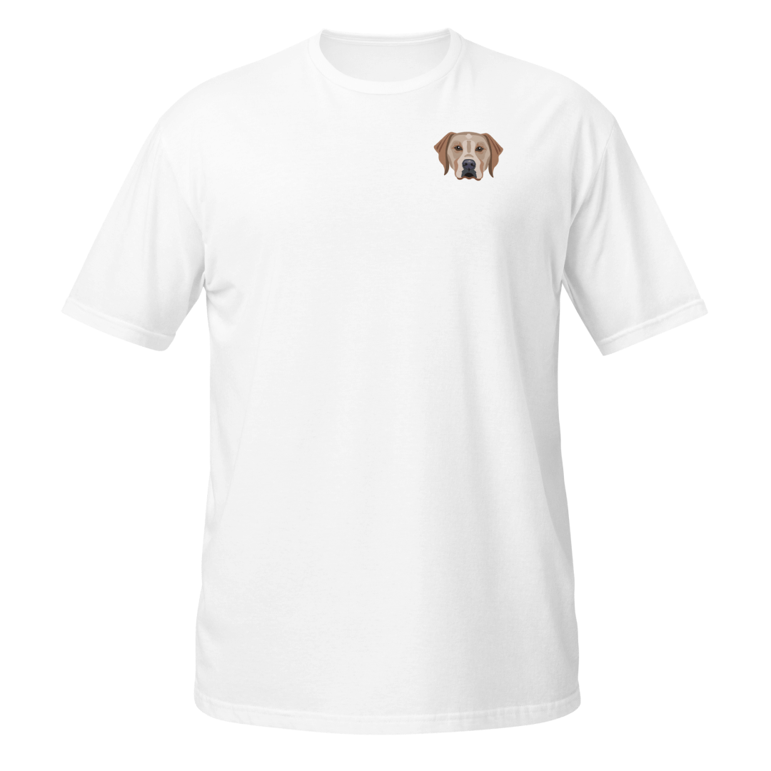 T-shirt chien labrador blanc